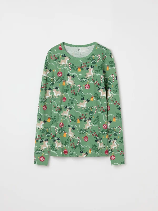 Reindeer Print Adult Pyjamas