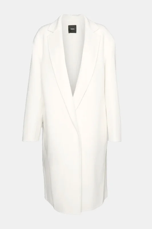 Relaxed Coat in Ivory