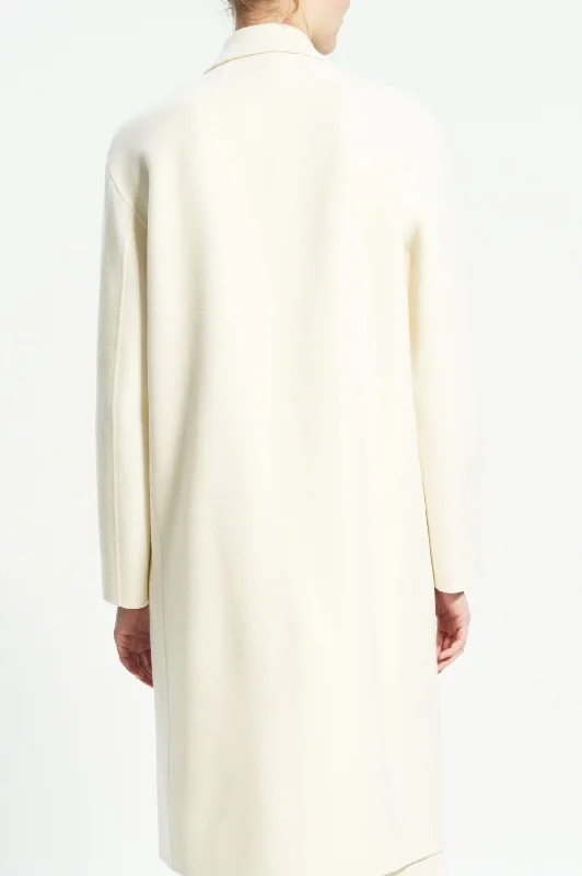 Relaxed Coat in Ivory