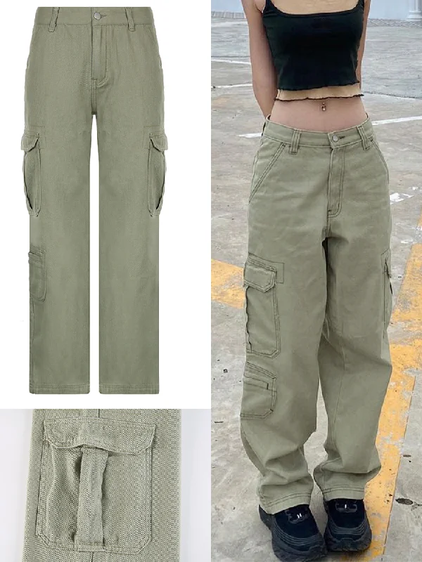 Amy Fashion - Brown Vintage Baggy Jeans