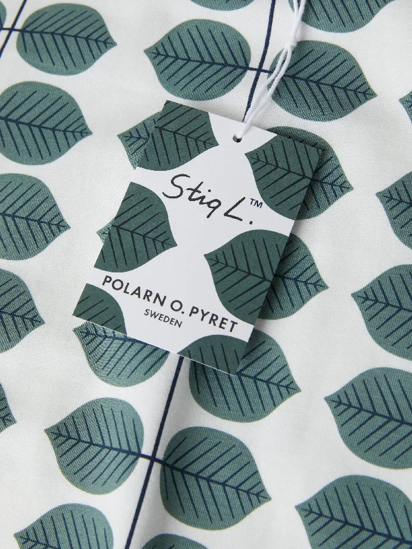 Scandi Leaf Print Adult Pyjamas