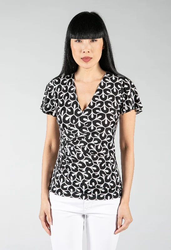 Silky Feeling Printed Top