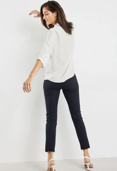 Slim Fit Cropped Trousers