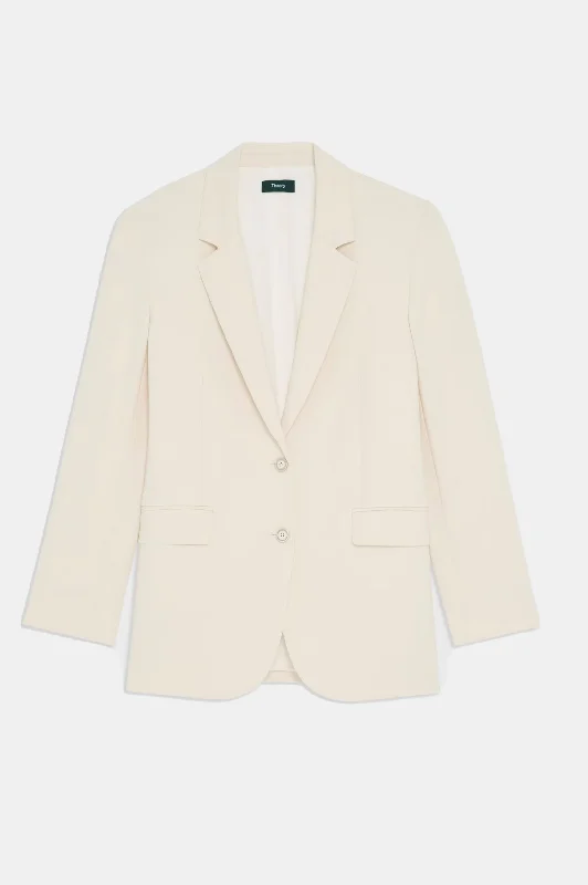 Tailored Slim Blazer in Rice