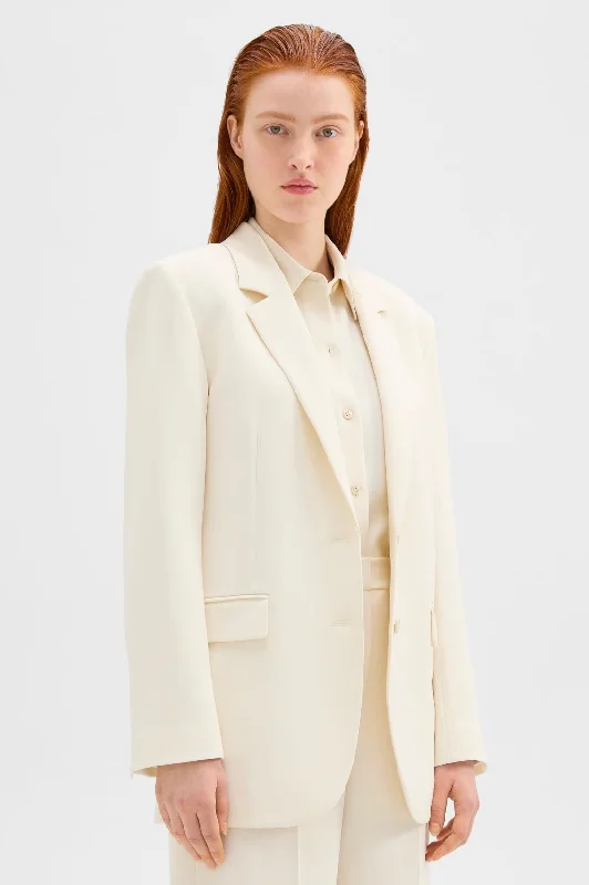 Tailored Slim Blazer in Rice