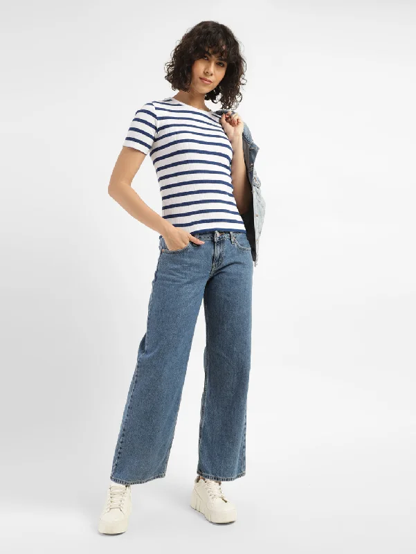 Women's High Rise Loose Fit Jeans