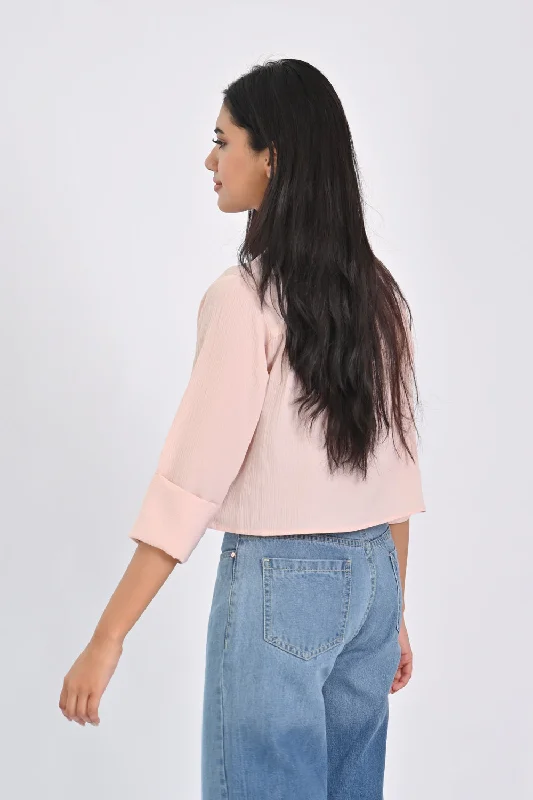 TEXTURED CROP TOP