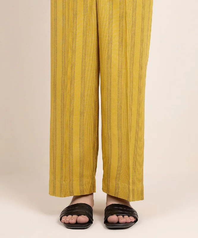 Yarn Dyed Straight Pants