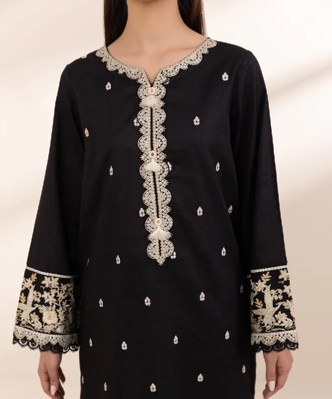 Embroidered Cotton Jacquard Shirt