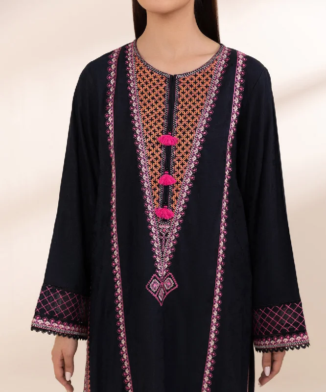 Embroidered Linen Jacquard Shirt