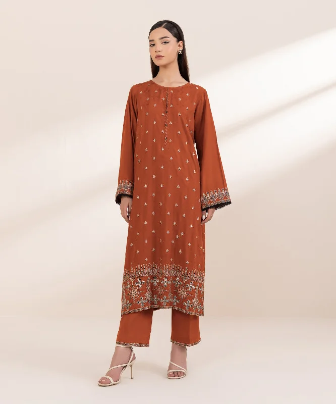 Embroidered Linen Jacquard Shirt