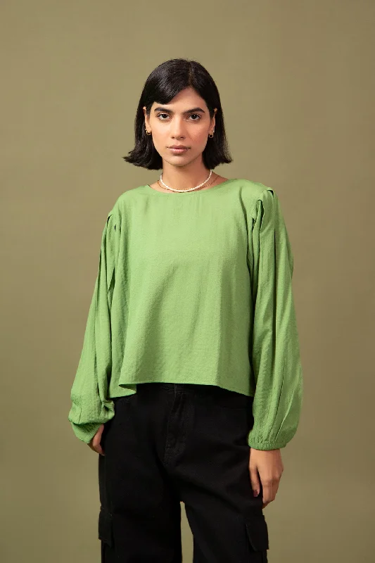 TOP WITH BLOUSE SLEEVES