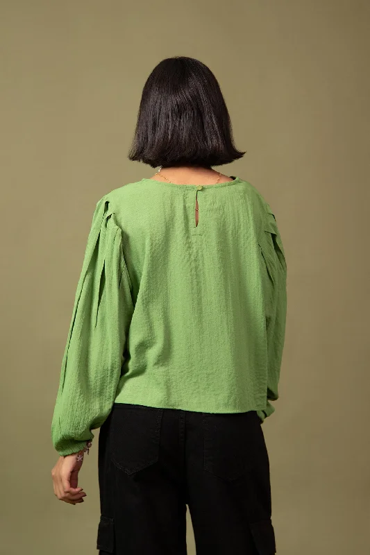 TOP WITH BLOUSE SLEEVES