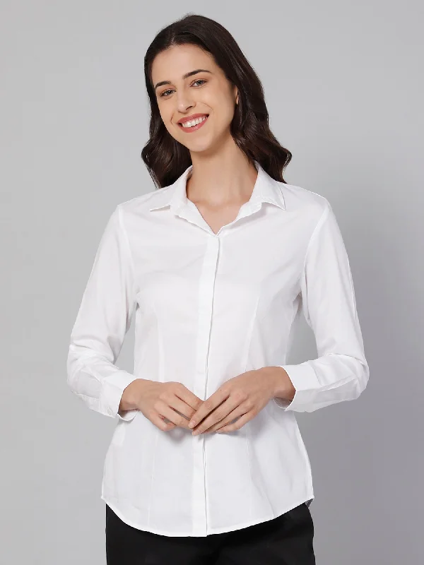 Cantabil Women White Shirt