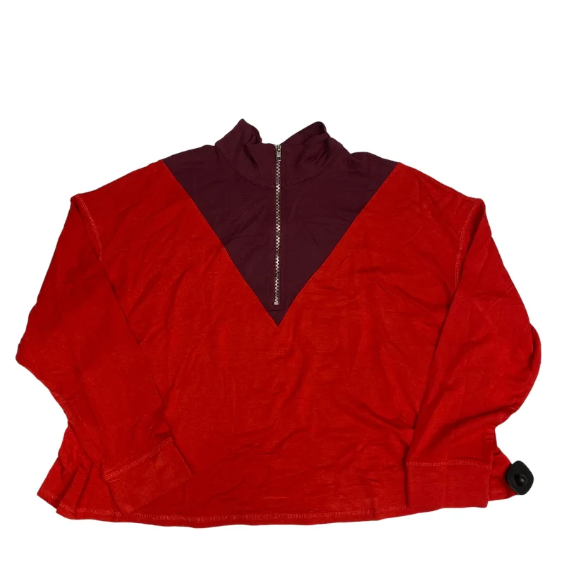 Athletic Jacket By Livi Active In Red, Size: 3x