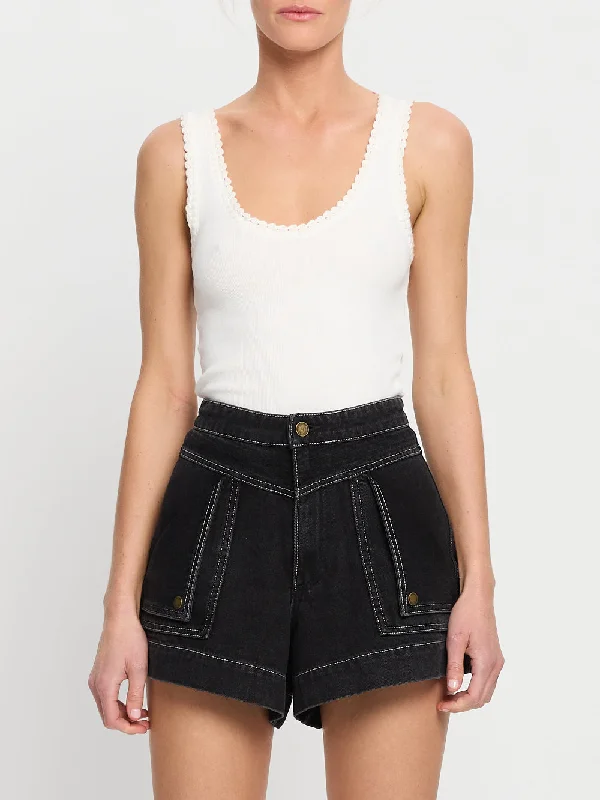 Celene Denim Short - Black