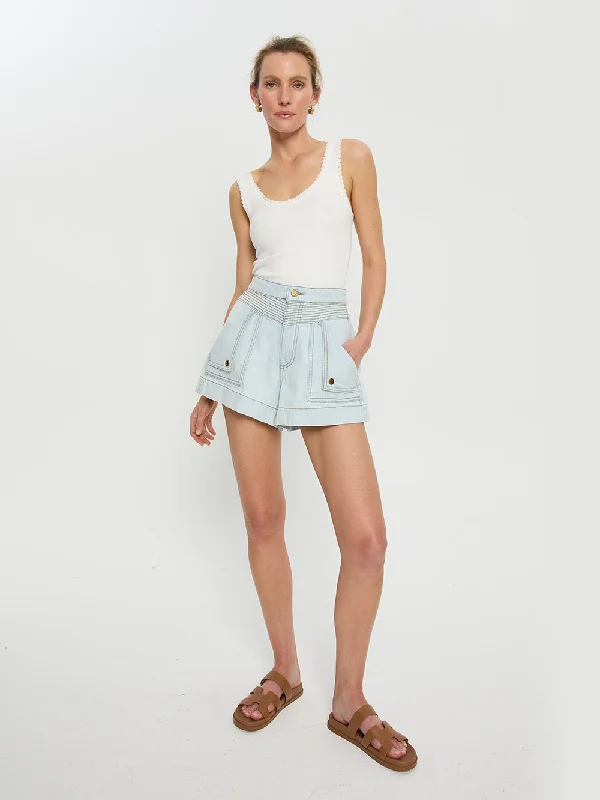 Celene Denim Short - Pale Blue