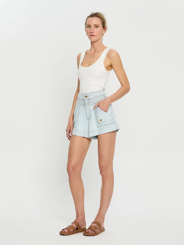 Celene Denim Short - Pale Blue