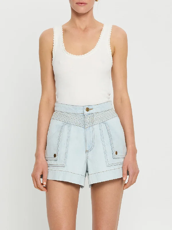 Celene Denim Short - Pale Blue