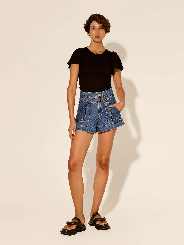 Celene Denim Short - Mid Blue