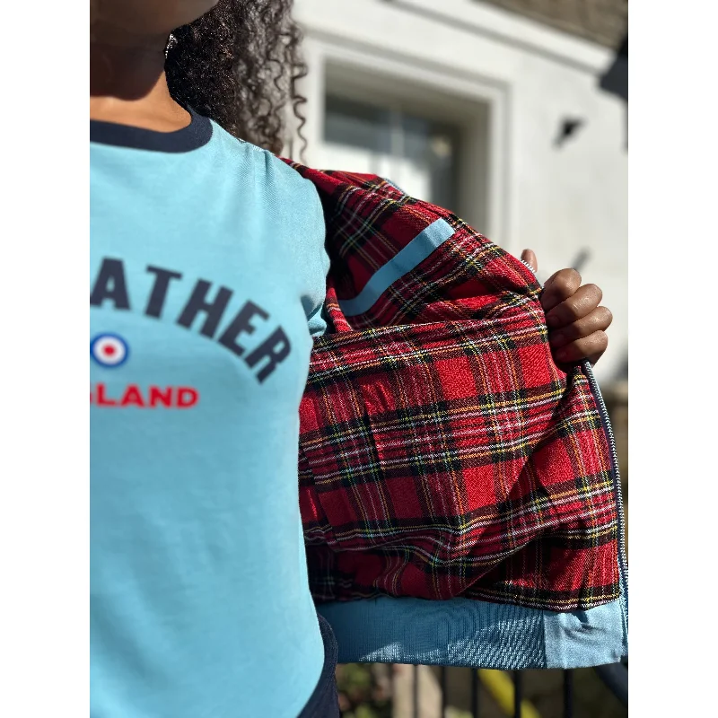 Modfather Clothing - Women's Sky Blue - Harrington Jacket