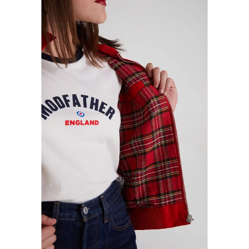 Modfather Clothing - Women's Cherry Red - Harrington Jacket