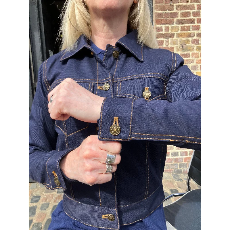 Modfather Clothing - Women's Twill Navy - Trucker Jacket