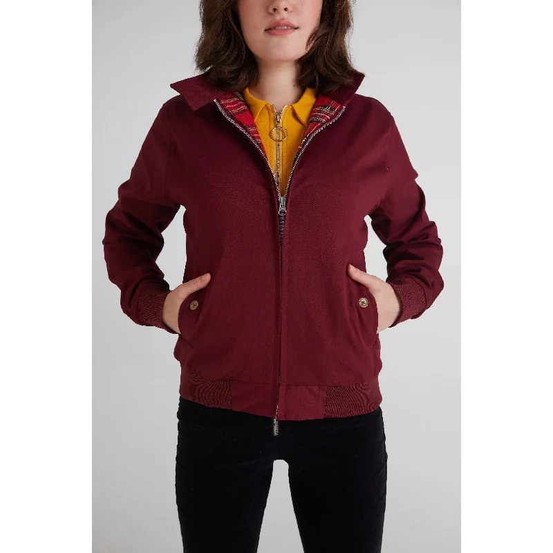 Modfather Clothing - Women's Merlot - Harrington Jacket