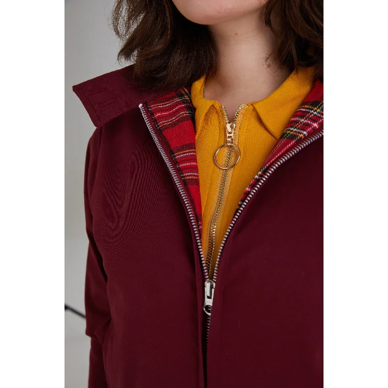 Modfather Clothing - Women's Merlot - Harrington Jacket