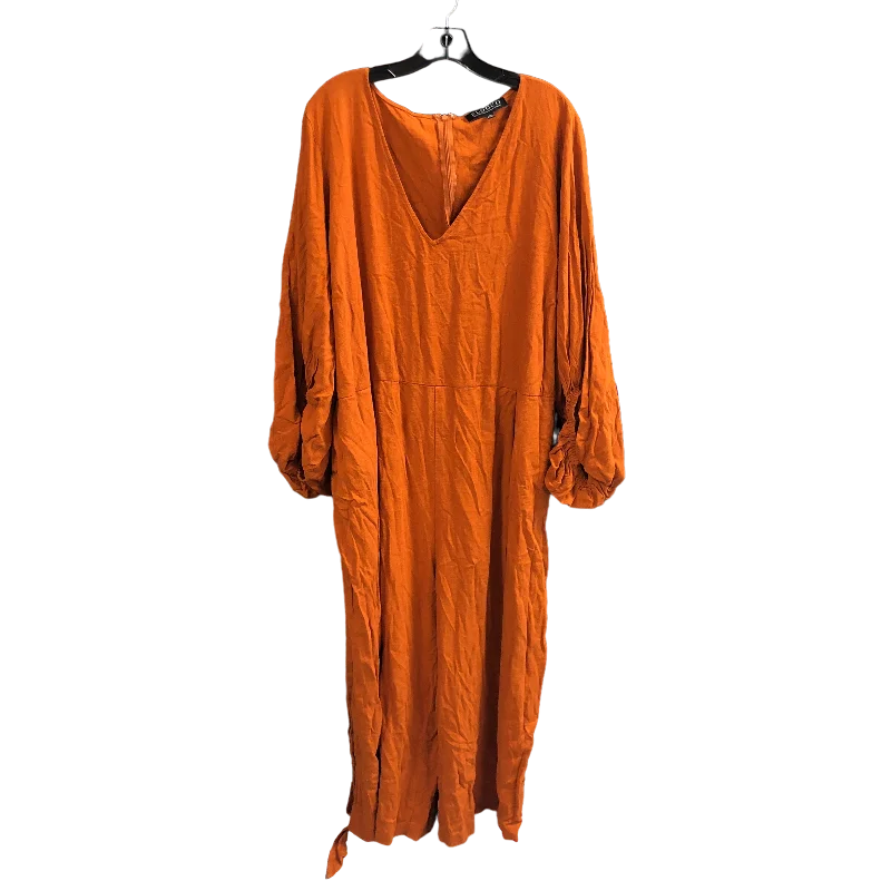 Orange Jumpsuit Eloquii, Size 4x