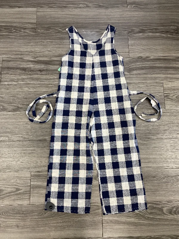 Plaid Pattern Jumpsuit Clothes Mentor, Size S