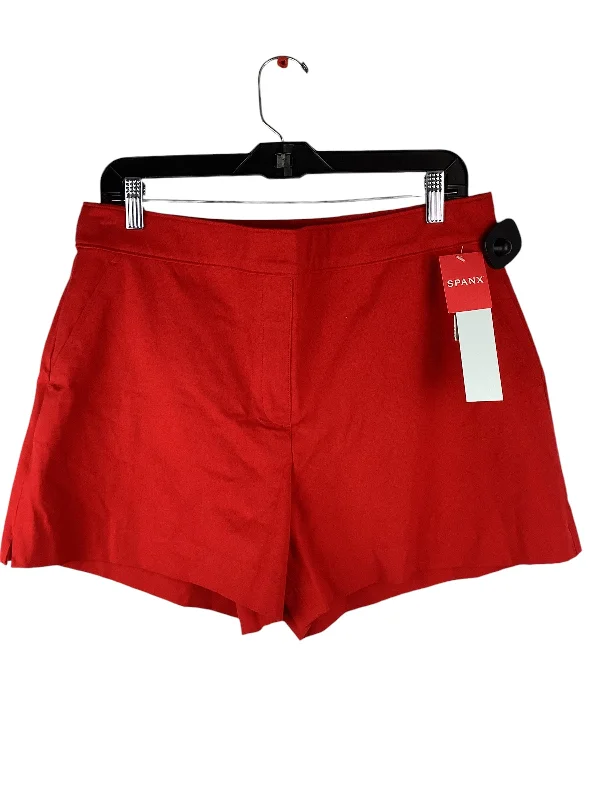 Shorts Designer By Spanx In Red, Size: L