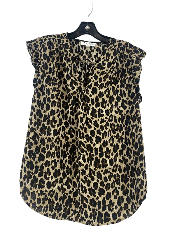 women's bodycon dressesAnimal Print Blouse Sleeveless Chaus, Size S