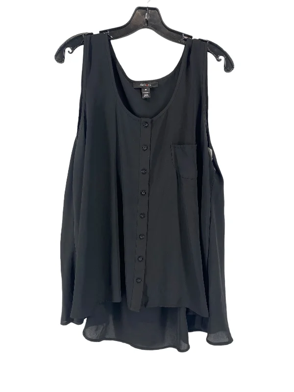 women's solid color dressesBlack Blouse Sleeveless Style And Company, Size Xl