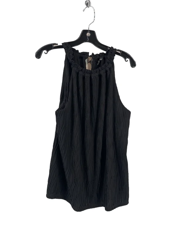 women's chiffon dressesBlack Blouse Sleeveless Versona, Size M