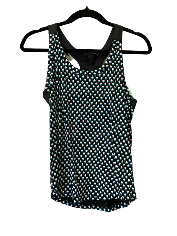 Pearl DressBlack & Green Blouse Sleeveless Banana Republic, Size Xs