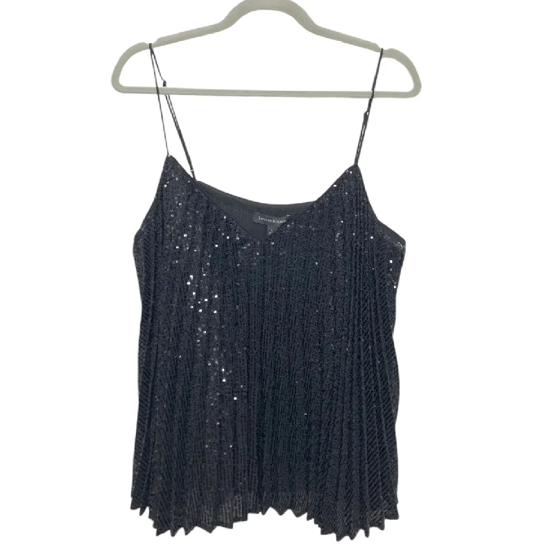 Organza DressBlouse Sleeveless By Banana Republic In Black, Size: L