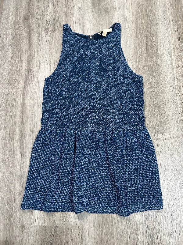 Polka-Dot DressBlouse Sleeveless By Michael By Michael Kors In Blue, Size: M