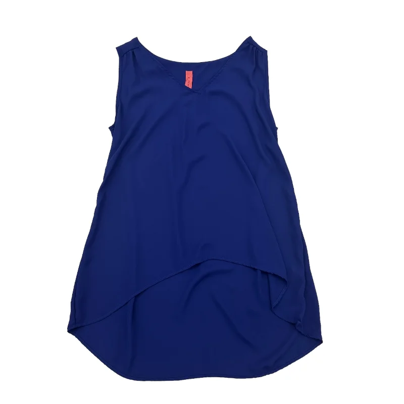 Crepe DressBlue Blouse Sleeveless Eight Sixty, Size S