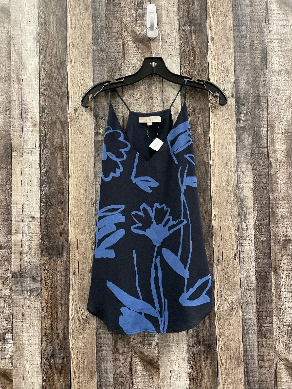 women's neon dressesBlue Blouse Sleeveless Loft, Size S