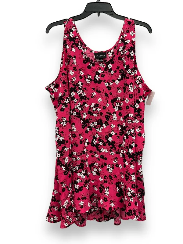 women's easy-to-wear dressesFloral Print Blouse Sleeveless Lane Bryant, Size 2x