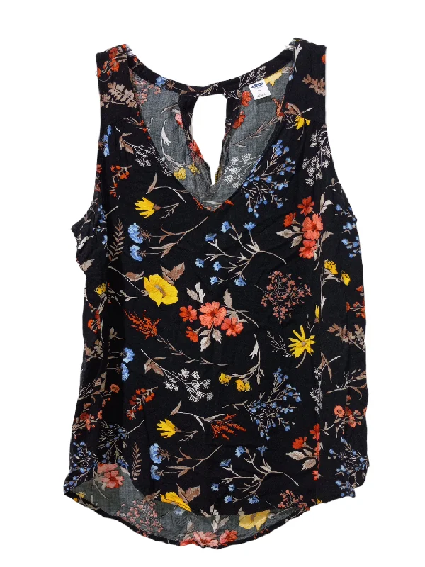 women's beach dressesFloral Print Blouse Sleeveless Old Navy, Size M