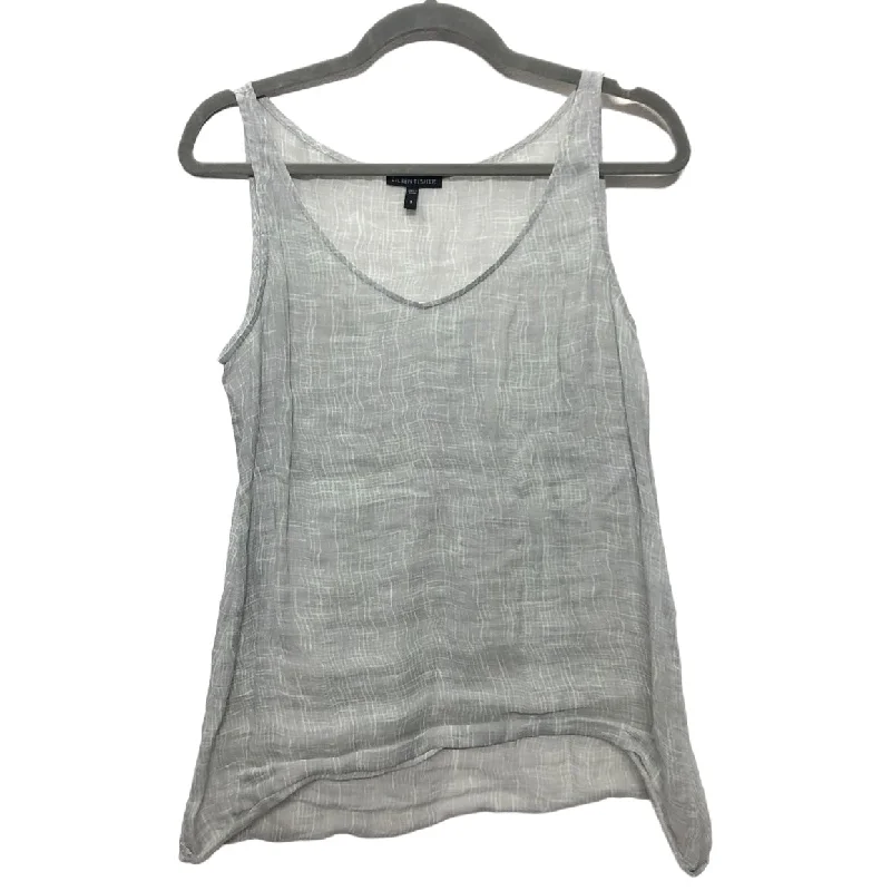 women's unique dressesGreen & Grey Blouse Sleeveless Eileen Fisher, Size S