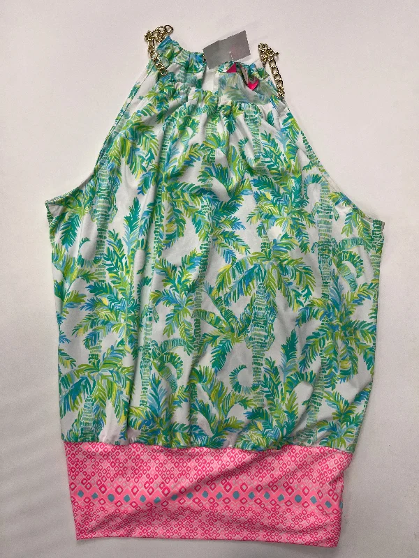 women's denim dressesMulti-colored Blouse Sleeveless Lilly Pulitzer, Size L