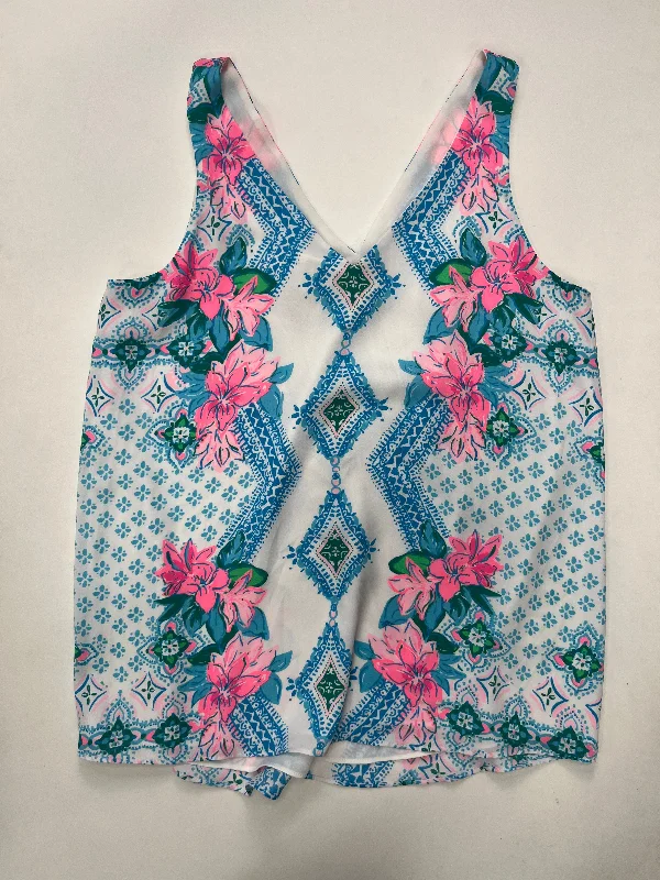 Elegant DressMulti-colored Blouse Sleeveless Lilly Pulitzer, Size Xs