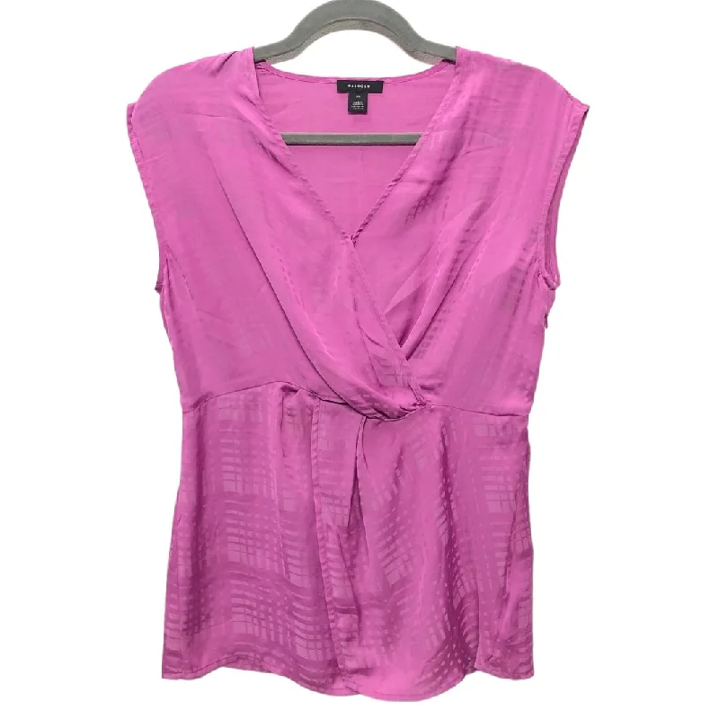 Solid Color DressPink Blouse Sleeveless Halogen, Size Xs