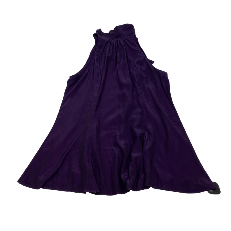 Floor-Length DressPurple Blouse Sleeveless Cmb, Size Xs