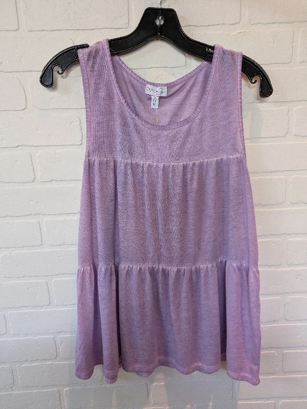 Mermaid DressPurple Blouse Sleeveless Olivia Sky, Size M