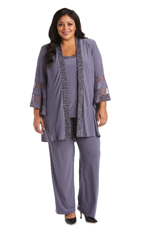 High-Neck DressR&M Richards 7241W Plus Size Formal Pant Suit