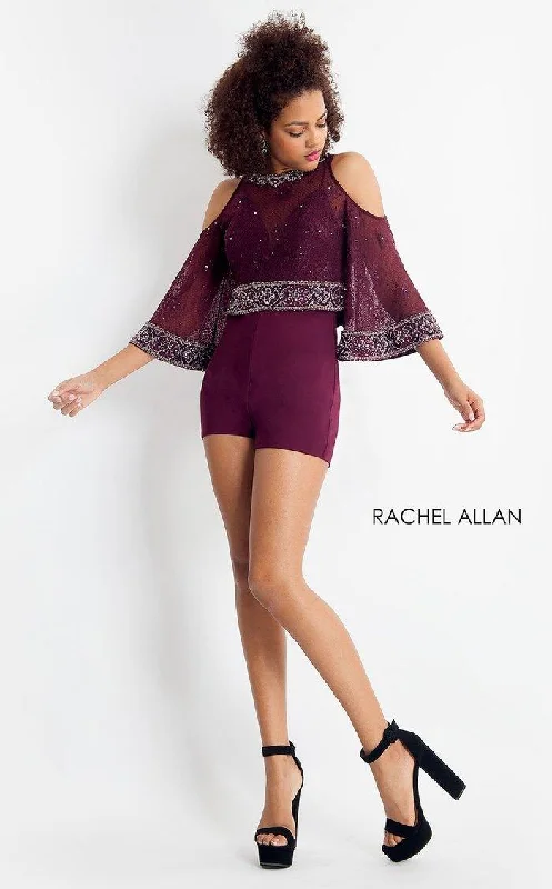 women's club dressesRachel Allan Short Cocktail Homecoming Romper 4694